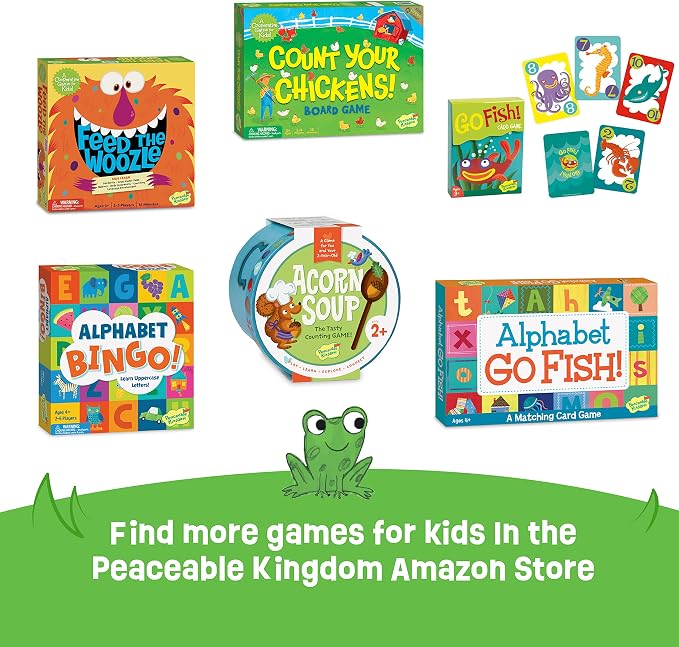 Peaceable Kingdom Sunny and Stormy Day Book and Game | A cooperative game where players team up to win together. Ages 3+.
