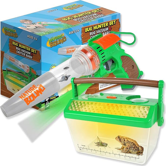 Nature Bound Bug Catcher Vacuum with Light Up Critter Habitat Case, Eco-Friendly Outdoor Toys for Kids, Includes Vacuum and Cage, Bug Vacuum for Kids Toy, Bug Catcher Vacuum