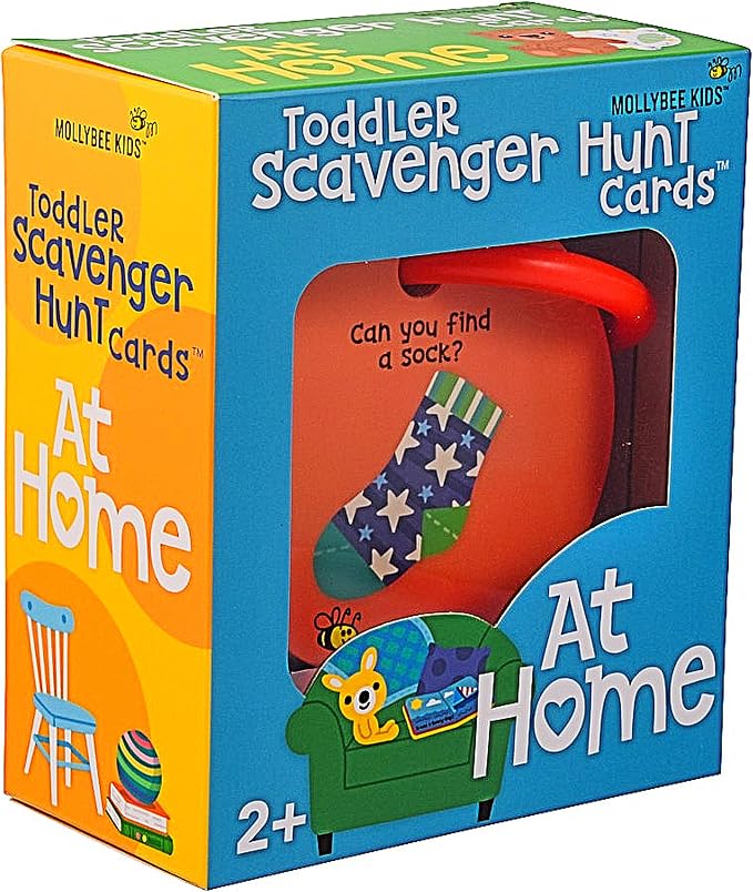 Toddler Scavenger Hunt Cards at Home, Toddler Activity, Ages 2, 3, Indoor Scavenger Hunt Game