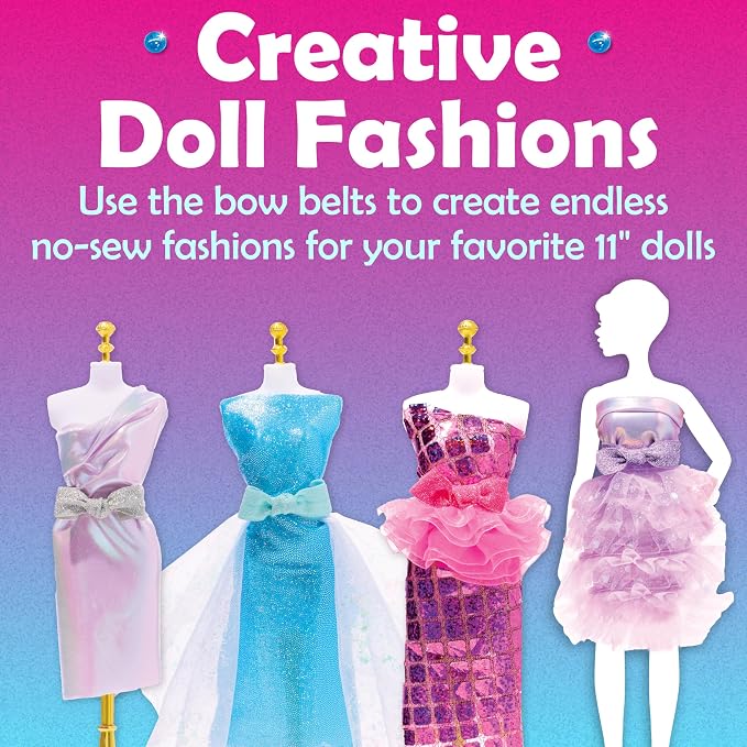 Creativity for Kids Designed by You Glam Studio: Girls' Fashion Designer Craft Kit for Ages 6-8, DIY Arts and Crafts for Kids, Birthday Gifts for Girls, Girl Toys