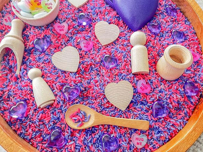 Kids Sensory Bins Montessori Sensory bin, Sensory Toys, Sensory Bins, Sensory Bin for Preschoolers (Valentine Day Hearts)
