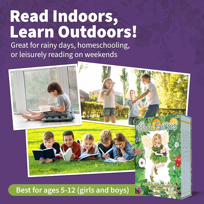 Herb Fairies 13 Plant Story Books Set, Includes a Digital Learning System | Fairy Books for Kids, Children’s Books About Fairies, Audiobooks, Crafts, Printables & Games, Interactive Educational Stories
