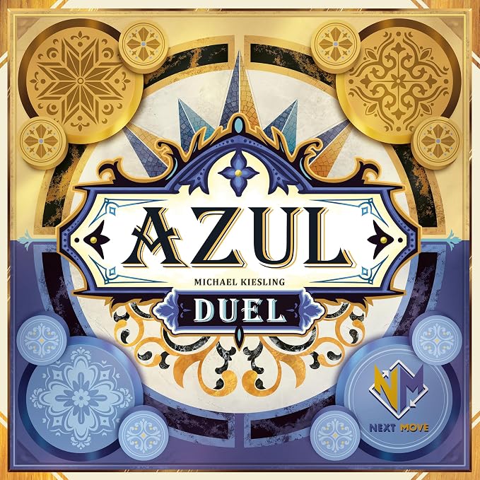 Asmodee Azul Duel Board Game - Competitive Head-to-Head Tile-Placement Strategy Game, Stunning Mosaic Art and Quick Gameplay for Kids & Adults, Ages 8+, 2 Players, 30-45 Minute Playtime | Competitive Head-to-Head Tile-Placement Strategy Game, Stunning ...