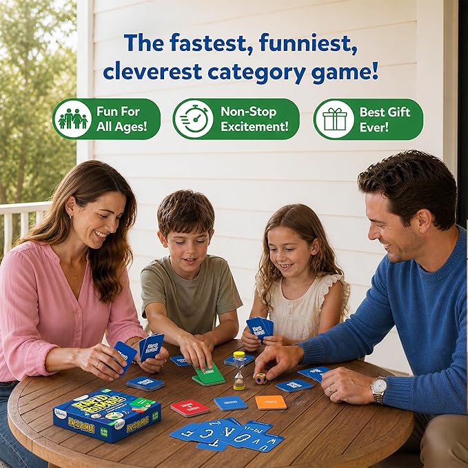Skillmatics Rapid Rumble – Fun Board & Card Game, Gift for Boys & Girls | Fast-Paced Game for Kids, Category Game for Family Game Night, Educational Toy, Gift for Ages 6, 7, 8, 9 & Up