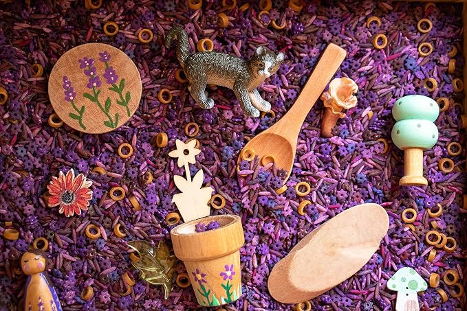 OPEN ENDED TOYS | Sensory Bin Kit, Sensory Bins, Sensory Play, Pretend Play For Todders 3-5, Toddler Toys, Open Ended Play, Sensory Rice, Sensory Table, Sensory Toys, Peg Doll, Sensory Filler
