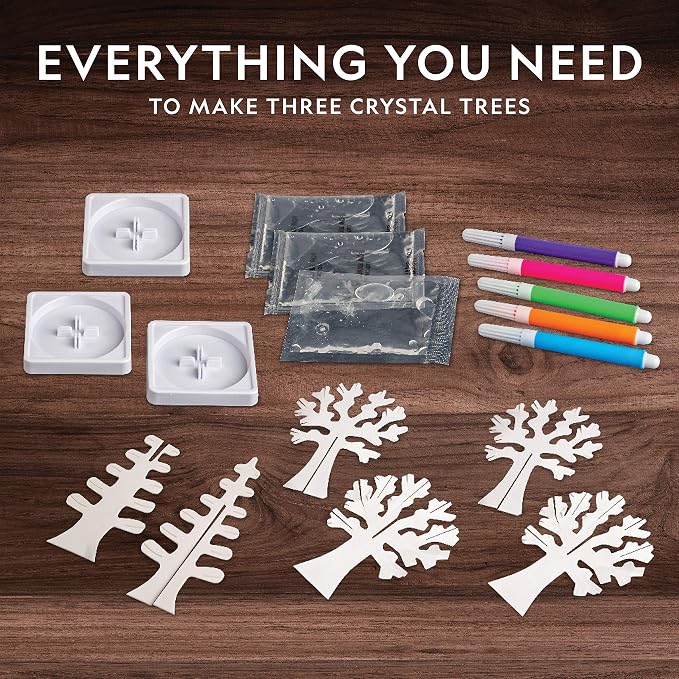 National Geographic Crystal Growing Craft Kit to Create a Crystal Garden | Fast 6-Hour Growing Time, Colorful Crystal Garden, Art Project, Real Geode Specimen, STEM Crafts for 8-12, Birthday Gift
