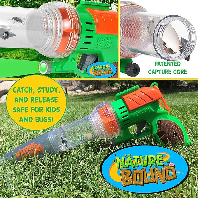 Nature Bound Bug Catcher Vacuum with Light Up Critter Habitat Case, Eco-Friendly Outdoor Toys for Kids, Includes Vacuum and Cage, Bug Vacuum for Kids Toy, Bug Catcher Vacuum